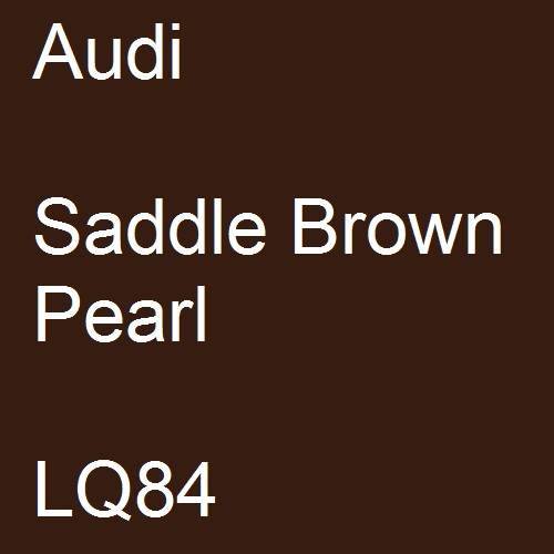 Audi, Saddle Brown Pearl, LQ84.